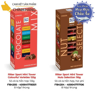 Socola ritter sport mini / chocolate mix/ bunter mix hai vị
