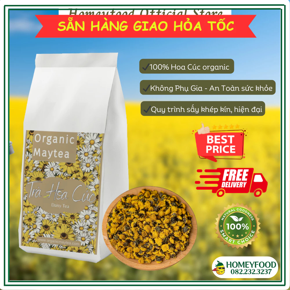 Trà Hoa Cúc gói 300gr (Hoa Cúc khô) organic