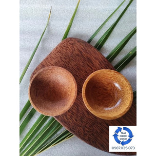 Chén nước chấm| chén tròn gỗ dừa 9x4cm