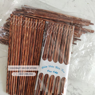 Đũa gỗ dừa vân loại 1 - 50 đôi