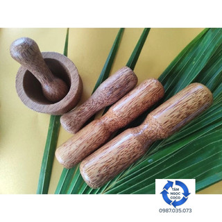 Cối chày giã bằng gỗ dừa