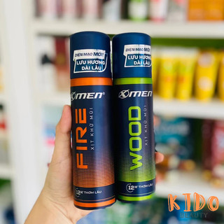 Xịt khử mùi xmen nước hoa x-men fire active | sport wood 150ml - lăn nách nam xmen 50ml