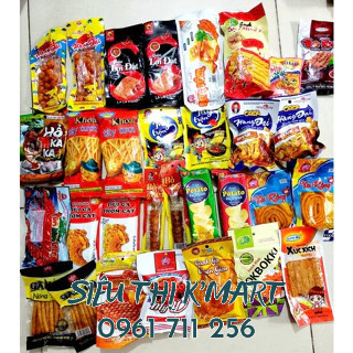 10 gói ăn vặt mix vị giá rẻ