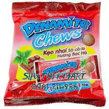 Kẹo Socola 3 Viên Dynamite Chews Gói 125g