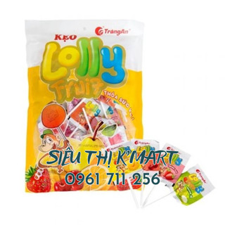 Kẹo mút lolly fruit tràng an gói 72g 12 cái
