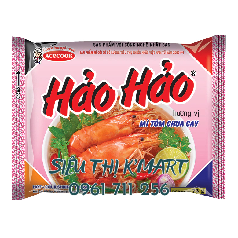 Mì Tôm Hảo Hảo Gói TÔM CHUA CAY
