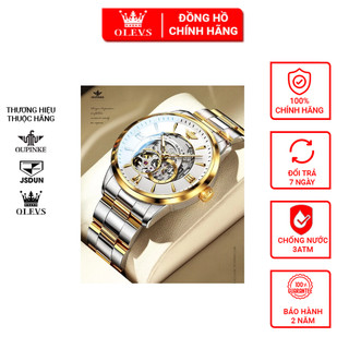 Đồng hồ nam cao cấp Oupinke máy lộ cơ size 40mm,chống nước 50m,bảo hành toàn quốc 12 tháng