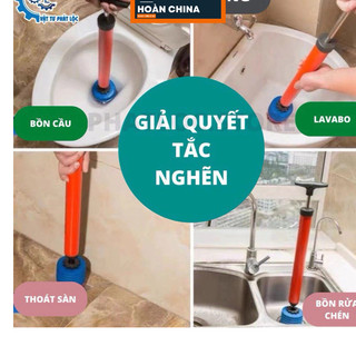 Cây bơm thụt thông tắc cống