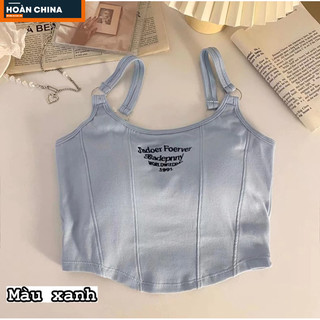 ÁO CROPTOP 2 DÂY VẠT YẾM [CÓ MÚT NGỰC] ati