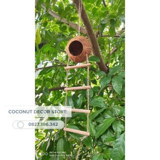 TỔ CHIM GÁO DỪA 4 THANG - TỔ TREO NUÔI SÓC