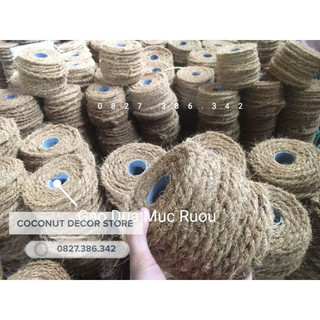 Cuồn chỉ xơ dừa tự nhiên | chỉ xơ dừa 8-10mm