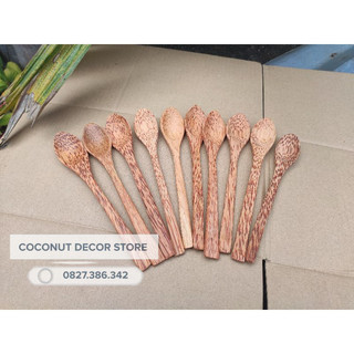 Muỗng gỗ dừa giá rẻ - Bộ 10 chiếc muỗng gỗ giá khuyến mãi