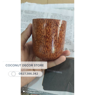 Cốc gỗ dừa | Ly gỗ dừa tự nhiên