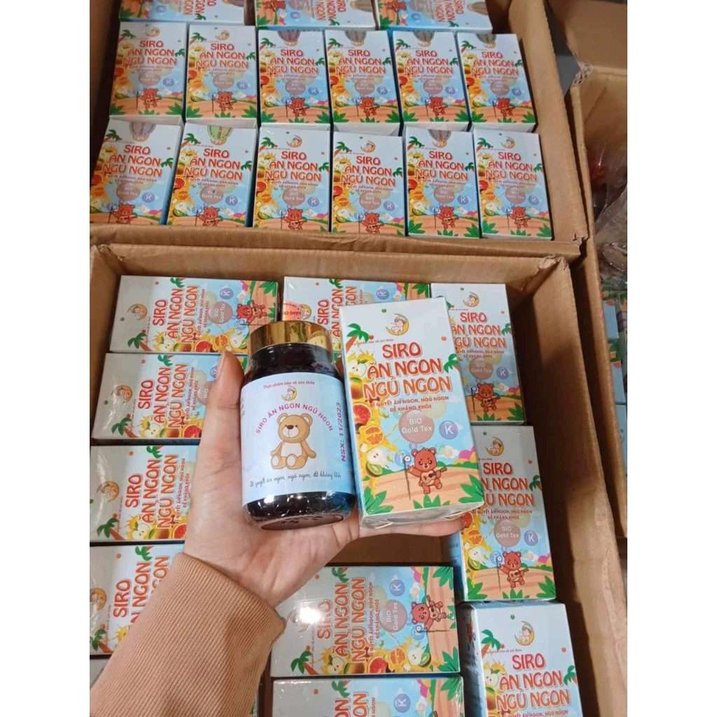 [CHÍNH HÃNG] Siro Gấu Ăn Ngon Tặng Muỗng cho bé, hỗ trợ bé hấp thu tốt, tăng đề kháng, phòng bệnh vặt