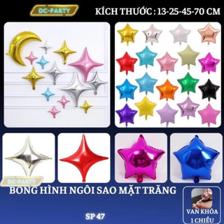 Bóng bay hình ngôi sao nhiều kích thước