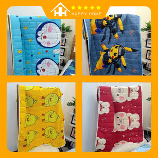 Chăn cotton đũi cho bé đắp hè - chăn cotton chần bông kháng khuẩn