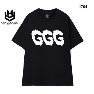 Áo thun unisex HY KORÉ tay lỡ form rộng Vải cotton 100% GGG 1764 LocalBrand