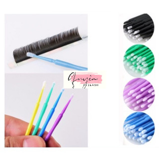 Tăm tháo mi dạng bịch 100 cây_dụng cụ mi_keo nối mi_mi khay_mi fan_dụng cụ mi_quyên quyên