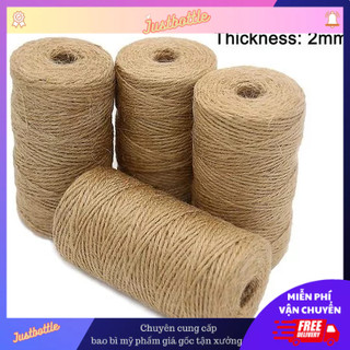 Cuộn Dây Thừng Trang Trí Xơ Dừa 100M Nhỏ Buộc Hàng Decor Gói Quà Treo Ảnh Giá Rẻ  - Dây Làm Đồ Handmade Thú Vị