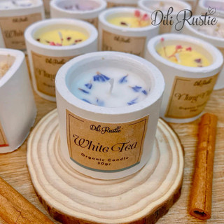 Nến thơm mini nhà dili rustic tặng kèm d.i.ê.m mini xinh xắn