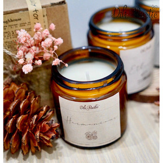 Nến thơm Dili Rustic tặng kèm hộp decore + diêm