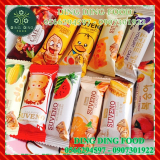 Mới - (Lẻ 1 Cái) Tổng Hợp Các Vị Bánh Sữa Chua Giòn Suveno Thiên Thảo Globe, Ăn Vặt, DING DING FOOD