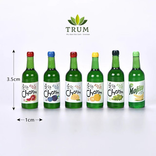 Chai Rượu Soju Mini - phụ kiện DIY , trang trí tiểu cảnh sen đá terrarium