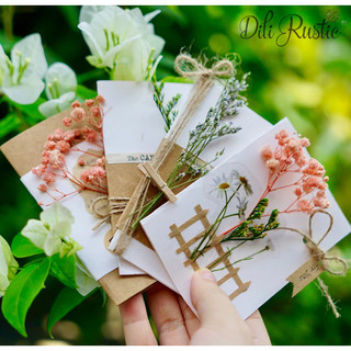 Thiệp handmade vintage Garden Dili Rustic