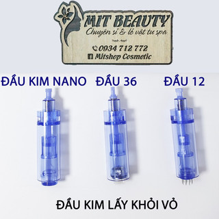 Đầu Kim Nano 12 36 Hàng Loại 1 - Trục Nhựa Đục Lò Xo Dài