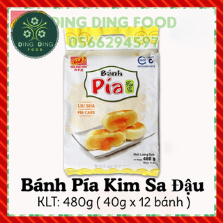 Date Mới - Bánh Pía Mini Kim Sa Đậu Trứng 480g (12 Bánh) Tân Huê Viên, Không Sầu Riêng, Ăn Vặt, DING DING FOOD