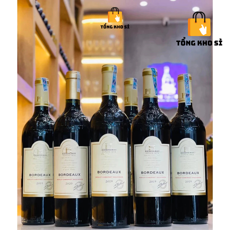 Rượu Vang Nhập Khẩu, Rượu Vang Đỏ Pháp Raymond Huet Bordeaux Merlot Cabernet Savignon