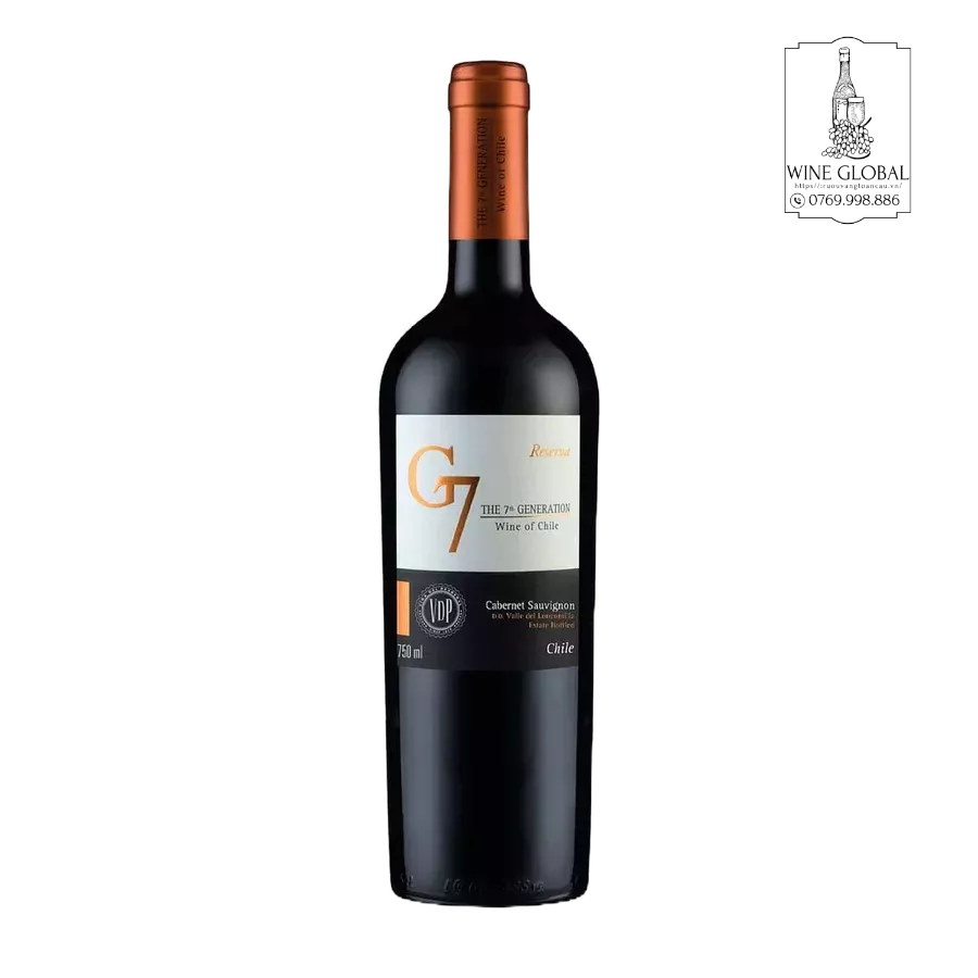Rượu Vang Đỏ Chile G7 Reserva Cabernet Sauvignon 750ml 12&amp; - Rượu Vang Nhập Khẩu Chính Hãng