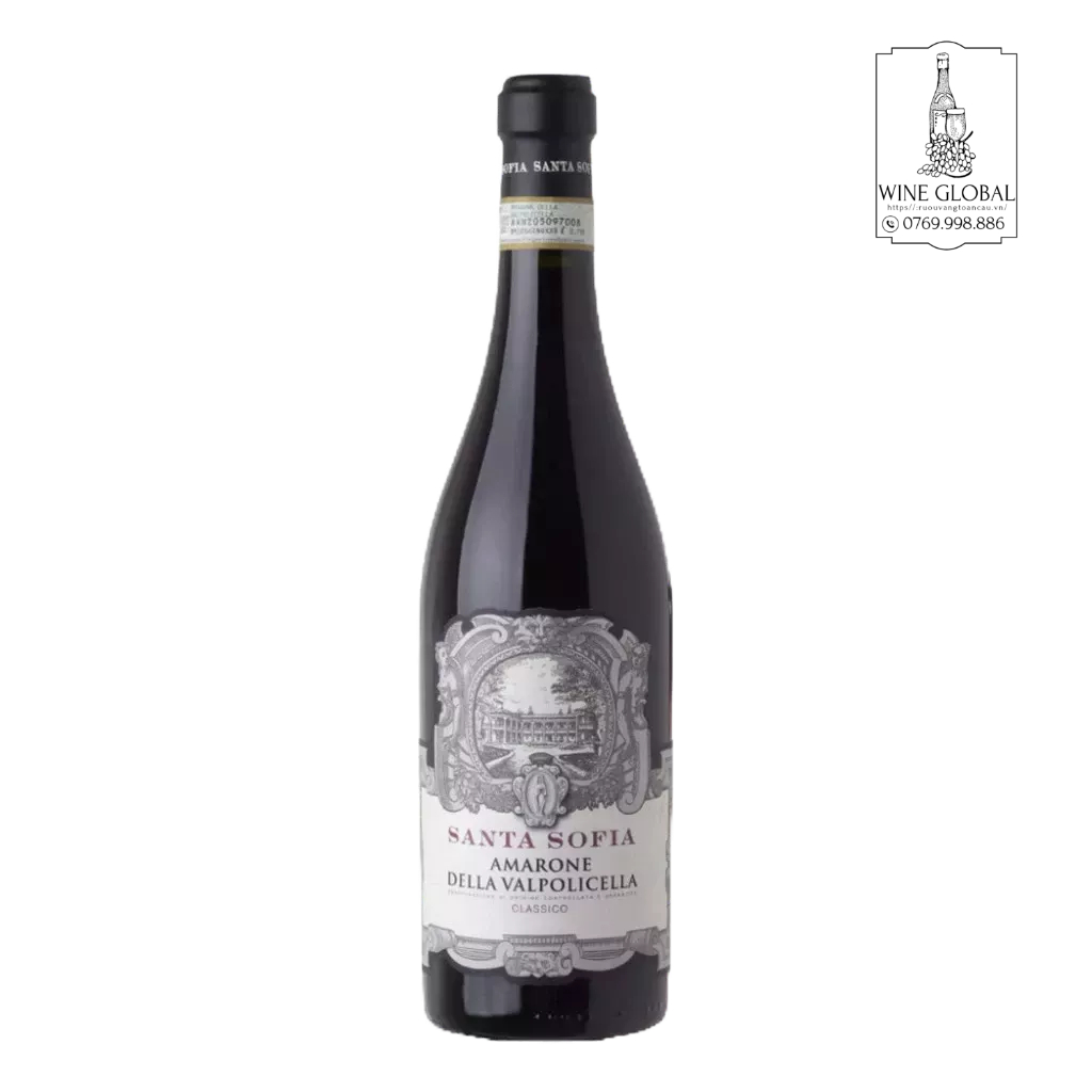 Rượu Vang Đỏ Ý Santa Sofia Amarone Classico 750ml 15% - Rượu Vang Nhập Khẩu Chính Hãng