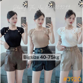 Quần Sooc Da Nữ Cạp Cao- Quần Da Nữ Cạp Cao  mềm mịn co giãn nhẹ tặng kèm đai xinh xắn chuẩn phong cách-mã 3920