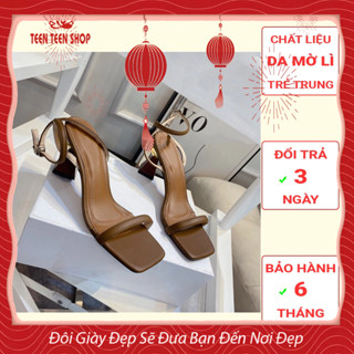  Sandal cao gót nữ 7 phân quai mảnh gót vuông Teen Shop mã 7PAicap 