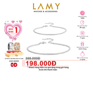 Bộ trang sức bạc CDE Lắc tay và lắc chân Twinkle Silver