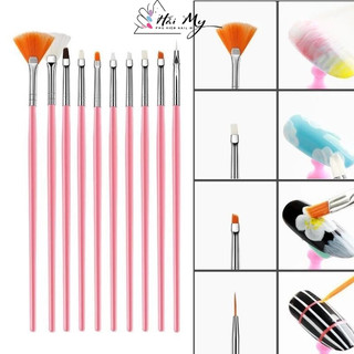 SÉT 15 ĐẦU CỌ VẼ MÓNG