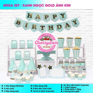 Sét mega Ánh Kim  trang trí sinh nhật ( gồm 7 màu )