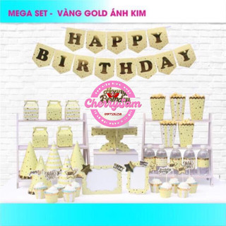 Sét mega Ánh Kim  trang trí sinh nhật ( gồm 7 màu )