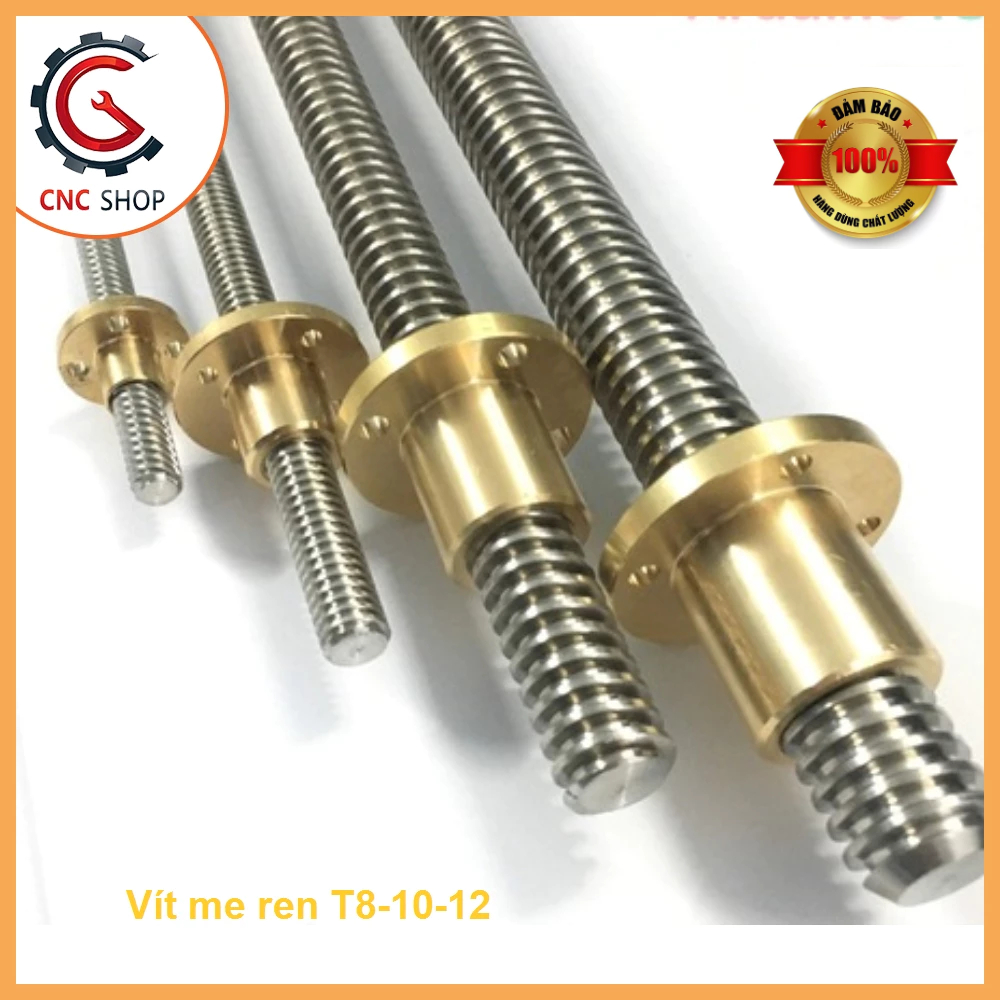 Combo Trục + Đai ốc vít me 8mm