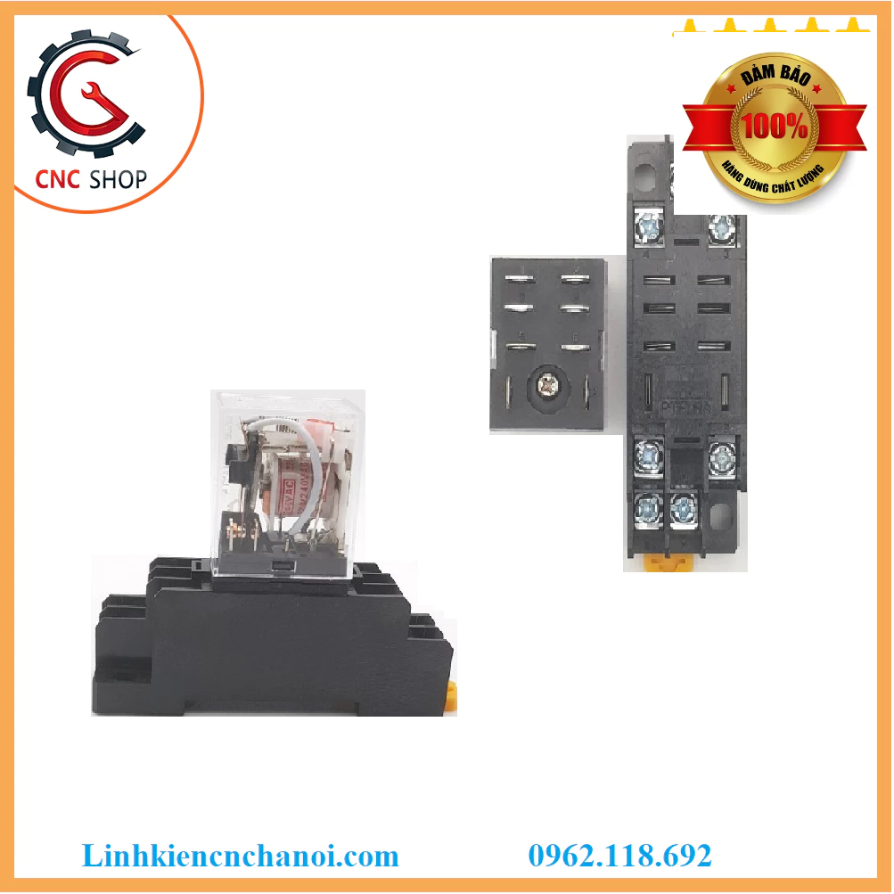 Relay omron LY2N 220V 8 chân, Rơ le trung gian chân to ( Hàng chuẩn chất lượng )