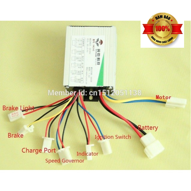 Điều tốc động cơ xe điện DC 24v 500W