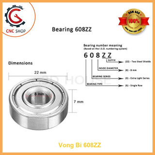 Vòng Bi 608 8MM