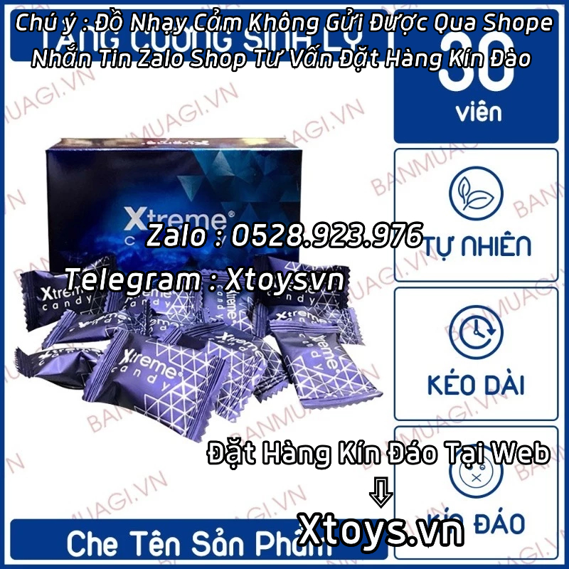 Kẹo Sâm Xtreme Candy Chính Hãng, Hương Cafe Dễ Dùng