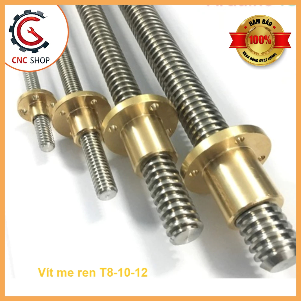 Combo Trục + Đai ốc vít me 8mm