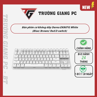 Bàn phím cơ không dây Dareu EK807G White (Blue/ Brown/ Red D switch) - bảo hành 24 tháng