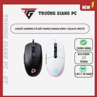 Chuột gaming có dây dareu dareu em911 black/ whte bảo hành 24 tháng