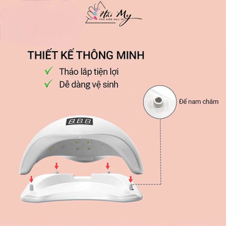 Máy hơ gel, máy hơ móng tay sun 5 chữ nổi uv led nail lamp