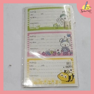 Nhãn vở điểm 10 có decan đẹp
