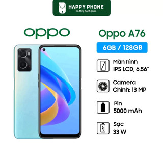 Điện thoại Oppo A76 - Hàng Chính Hãng, Mới 100%, Bảo hành chính hãng 12 tháng